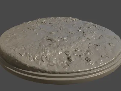 Ground On Base PBR Free 3D model