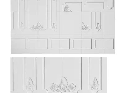 wall panel Emmemobili KL Boiserie 3D model