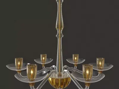 Murano Chandelier 3D model