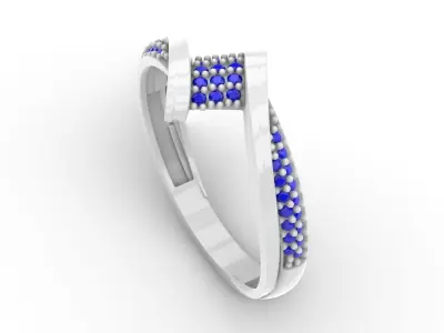 Jewelry Diamond Ring Model RG55 Free 3D print model