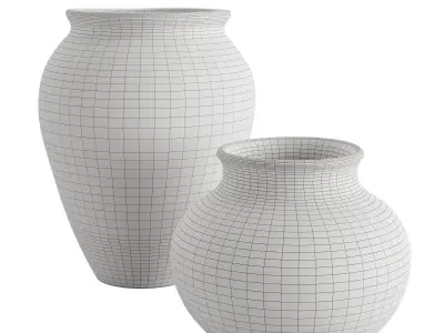 Frasier Handcrafted Ceramic Vase 3D model