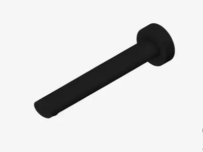Wall Spout - Luxury - Sleek Oval Low-poly 3D model