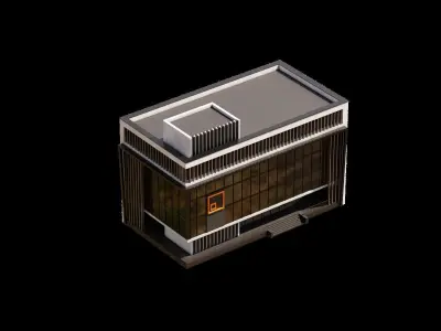 Modern Office Building 3D model
