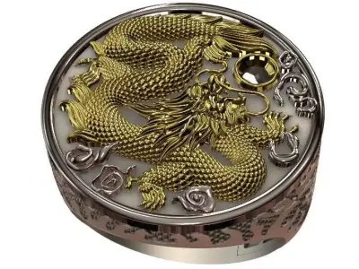 Dragon Ring 3D print model