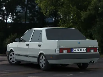 Tofas Dogan SLX Angel Low-poly 3D model