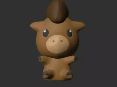  Cute Horse  3D print model