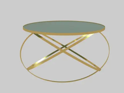 Modern Coffee Table Furniture Low-poly 3D model