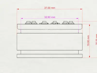 Front and rear car rims printable Car accessories Double Wheels 3D print model
