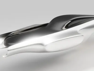 Space Racer Spaceship Low-poly 3D model