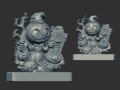 BOO Halloween decoration 3D print model