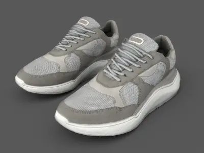 Sport Shoes Game Ready Low-poly 3D model