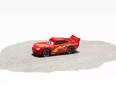 Lightning Mcqueen Low-poly 3D model