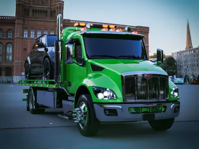 Peterbilt 537 2022 Tow Truck  3D model