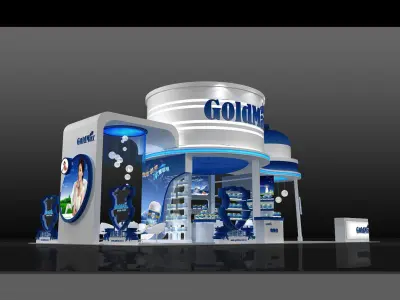 Booth - Area - 12X6-3DMAX2010-024 3D model