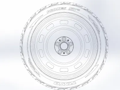 Custom wheels US Mags Scottsdale for your scale model 3D print model