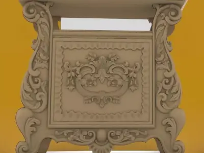 bedside table design stl and  3D model