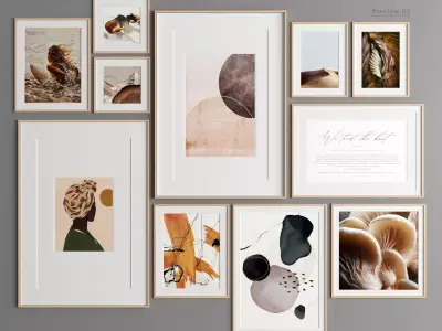 Art Frame 317 Low-poly 3D model