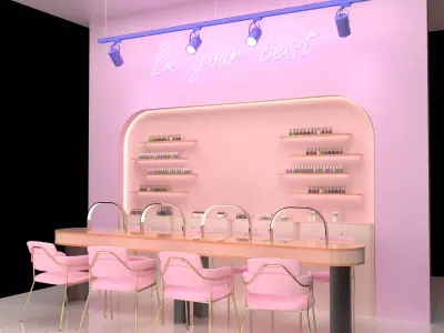 Beauty salon 3D model purchase