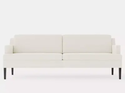 Madison dining sofa black Low-poly 3D model