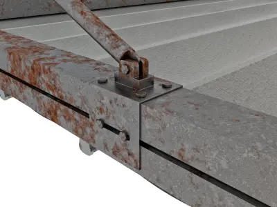 Motorized Pergola 1 worn 1 3D model