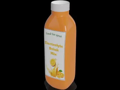 Food for sport Electrolyte Drink Mix Low-poly 3D model