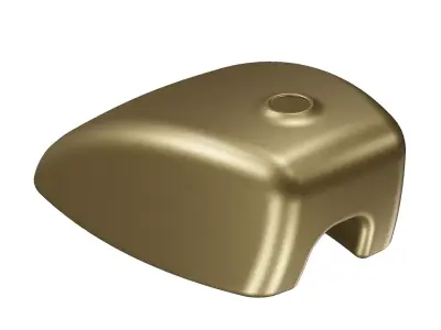 Premium Brass Bike Fuel Tank 3D model