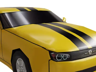 Lowpoly Car 3D model purchase