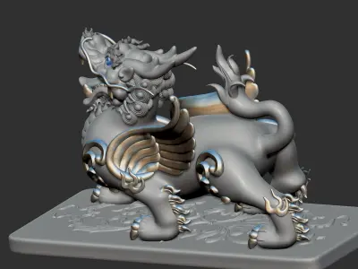 Brave Pixiu 3D model
