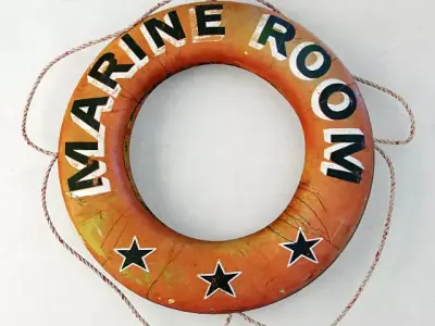 Nautical Marine Room Life Preserver 3D model