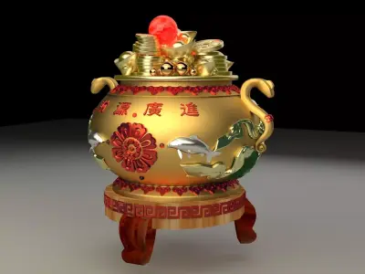 Chinese treasure bowel 3D model