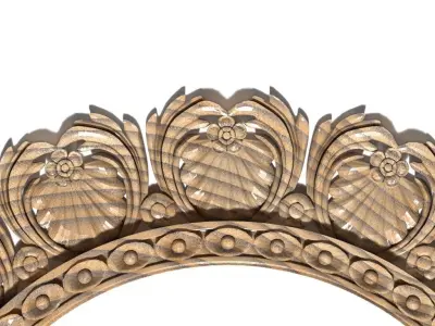 Frame-033 gold ornate frame 3D model