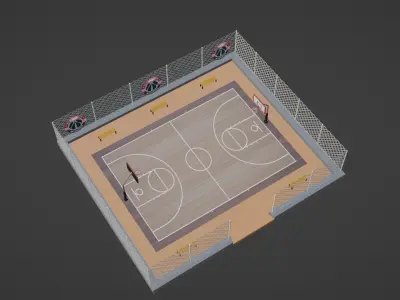 Basketball Stadium - Washington Wizards Low-poly 3D model