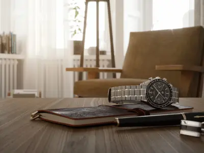 CHIMNEY ROOM - Interior scene - 3d model 3D model