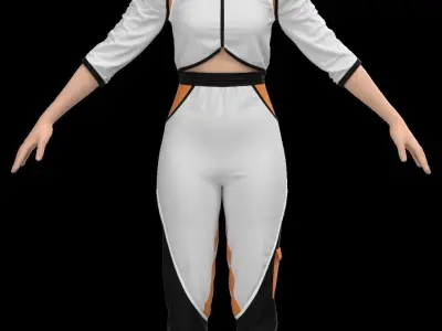 Female Sport Suit Marvelous Designer 3D model