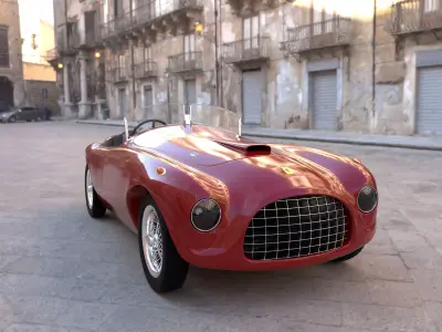 Ferrari 166M Barchetta 3D model