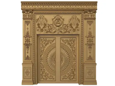 Classic door 3D model A 3D model