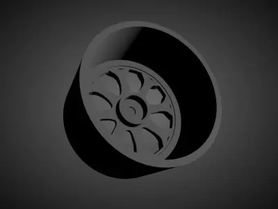 Forgiato Capolavaro scalable and Printable rim 3D print model