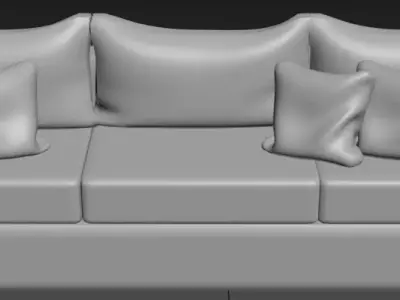 Luxury soft Couch  3D model