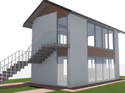 Modern House 17 3D model