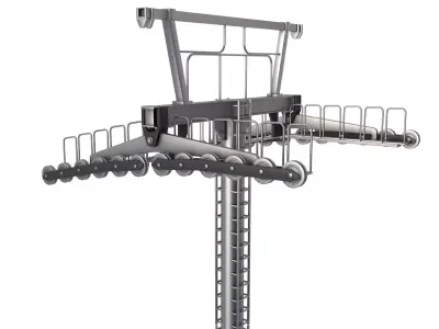 ski lift tower 3D model