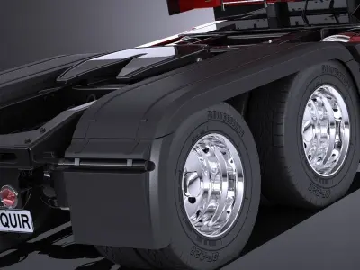 Generic USA Semi Truck 2017 3D model