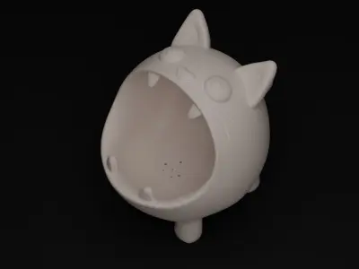Hungry Cat Vase 3D print model