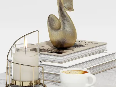 Decorative set 3 3D model buy