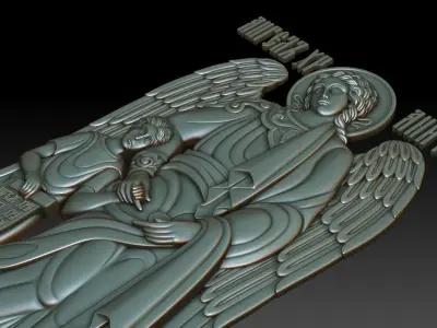 Guardian angel orthodox icon 2 3D print model