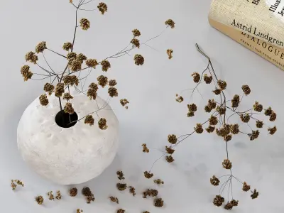 Decorative Set 173 Low-poly 3D model