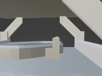 space office Free low-poly 3D model