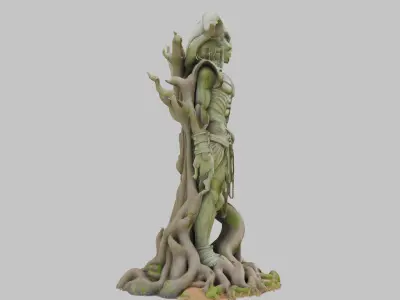 Ancient Statue 3D Model Low-poly 3D model