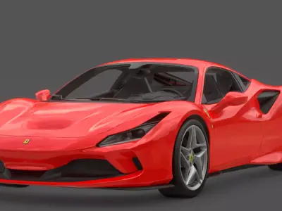 2020 Ferrari F8 Tributo 3D Model Twin Turbo V8 Ferrari Heritage  3D model