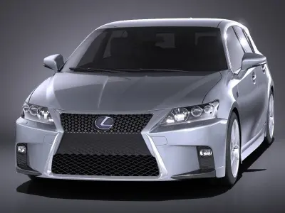 Lexus CT 200h 2016 VRAY 3D model
