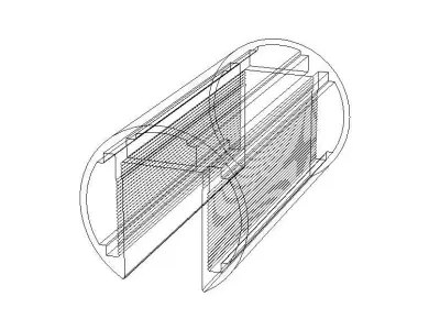 Aluminum Extruded Balustrade Handrail MOD AL-069sh Low-poly 3D model